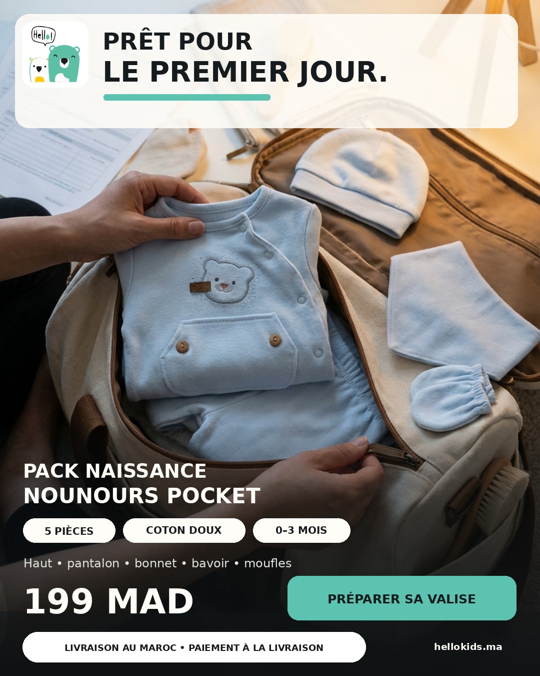 HelloKids Premier Jour advertisement