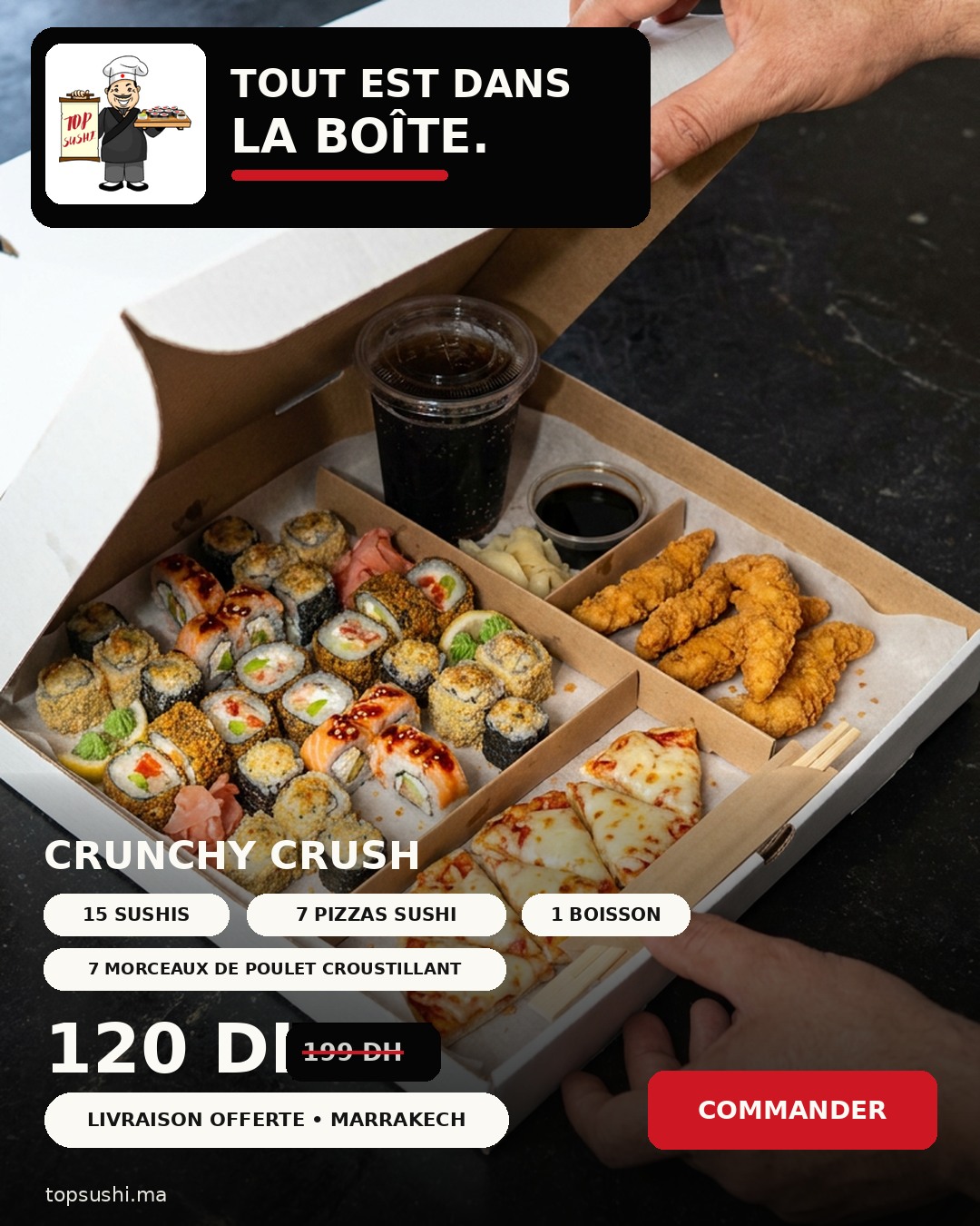 TopSushi Everything in the Box advertisement