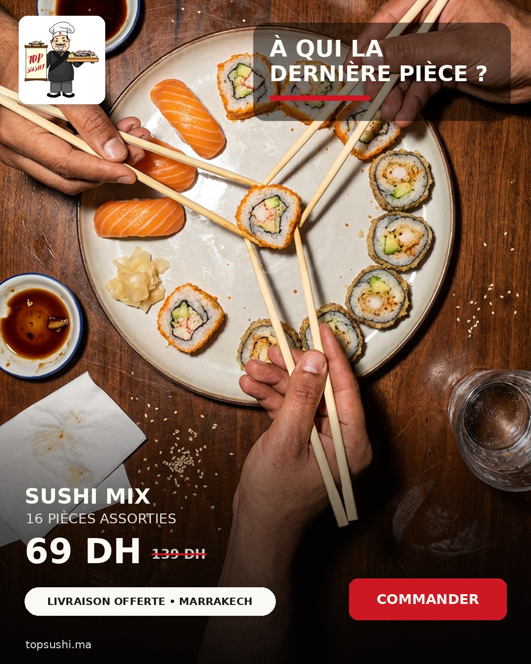 TopSushi The Last Piece advertisement
